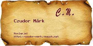 Czudor Márk névjegykártya